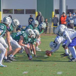 The Indians and the Blue Devils face off. 