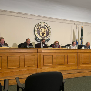 The Select Board begins their meeting on Monday, Nov. 17. Photo by Kat Sheridan