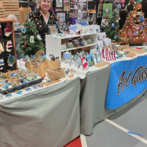 Hopp's booth at an art market. Source: Judy Hopp