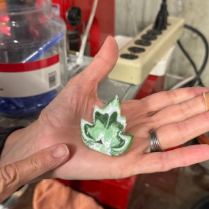 A piece of murrini end. 