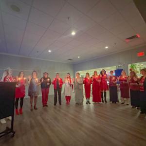 The officers getting inducted.