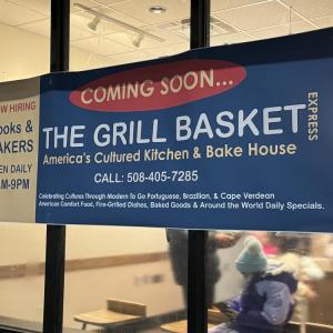 The sign at the upcoming restaurant. Photo by Kat Sheridan