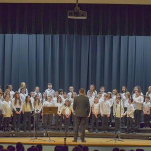 The Potter School fourth graders perform. Photo by Kat Sheridan