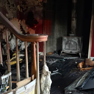 Damage done to the interior of the house. Source: Stacy Mangan