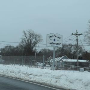 The town sign in the snow. Photos by Kat Sheridan