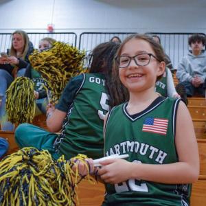 Phoebe Wilkins smiles for the camera.