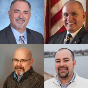 Candidates Curtis Nunes (top left), Al Oliveira (top right), Kevin Melo (bottom left) and Nathan Silva (bottom right).