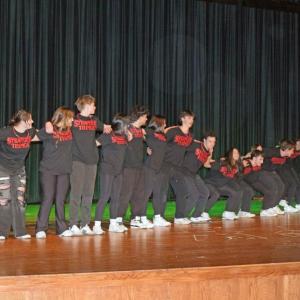 The entire cast during the opening dance.