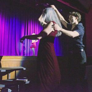 Nicholas Mota pulls a judge into the dance.