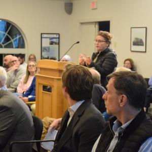 A resident argues against the Hathaway. 