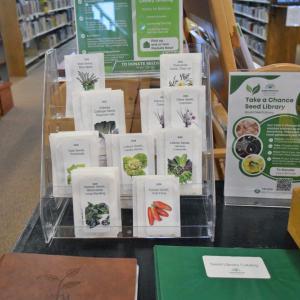 The Seed Library at the Southworth Library. Photos by Kat Sheridan