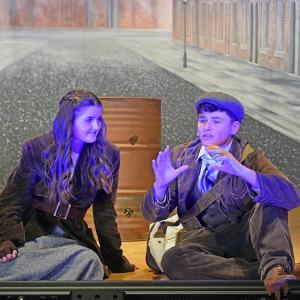 Anya (Emerson Palumbo) and Dimirtry (Jack Nylin) relive their history surviving on the streets of Russia. 