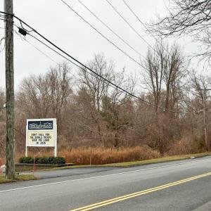 A street view of where the Hathaway would be, next to Hope Evangelical Church.