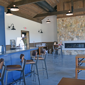 The tasting room. 