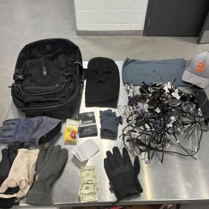 The contents of Kerman's bag. Source: Detective Lieutenant Keith R. DaCosta