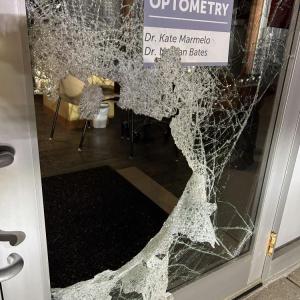 The door smashed in. Source: Detective Lieutenant Keith R. DaCosta