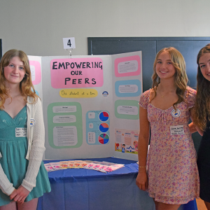 Emma Wallace, Chloe Korolnek and Kaeleen Carter created a free tutoring program. 