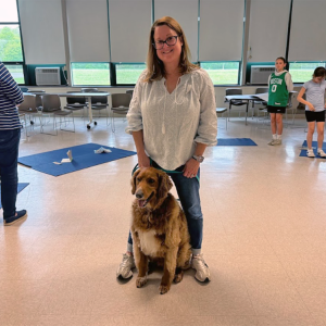 Michelle Gioiosa with Enzo. 