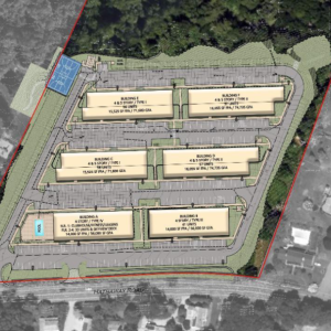 The top view of the architectural plans. Source: Allen and Major Associates