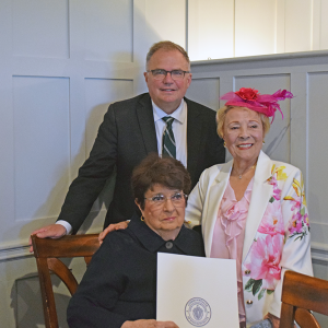 Chris Markey, Maria Connor and Jackie McDonald pose.  