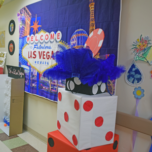Some of the games at the Las Vegas section. 
