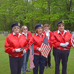 The Dartmouth Veterans of Foreign War Color Guard. 