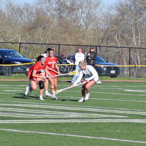 Lily Gangi goes for the ball. 