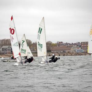 The team practices for a race. Photo by Kat Sheridan