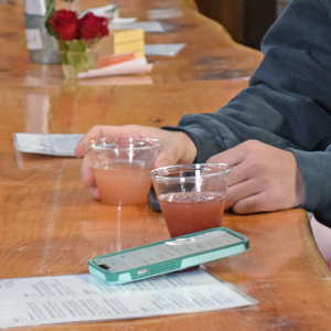 Guests were able to taste the wines. 