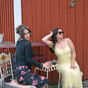 Theresa Boltner and Emily McGillicuddy celebrate McGillicuddy's graduation. 