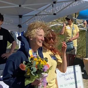 Nancy Smith with her Kate Reilly, the events manager. 