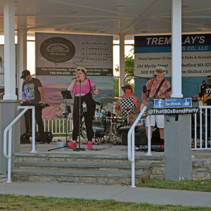"That 80s Band" performs. 