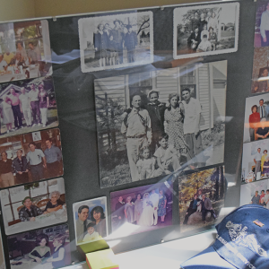 Pictures of Enos and his family growing up. Photos by Kat Sheridan