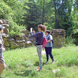 The group explores the foundation laid and abandoned over a hundred years ago. 