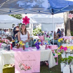 Addision Jones, 16, sells flowers. 