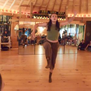 Izzy dancing. 
