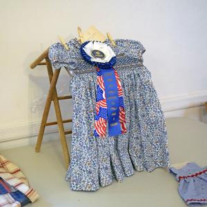 A smocked dress. 