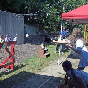 Addy and Elly DuBois, 10, play the doll game. 
