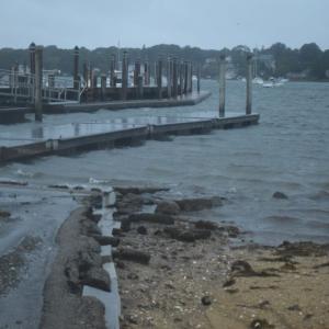The docks near Apponegansett Beach. 