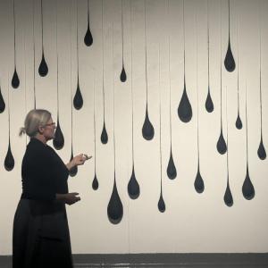 Anna Kristina Goransson talks about her art. Photos by Kat Sheridan