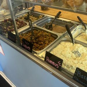 Some of the food available.