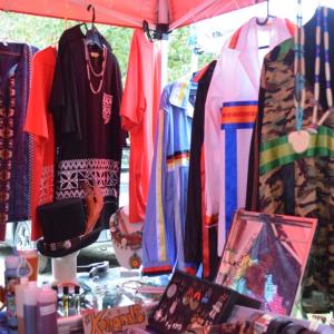 Ribbon clothing by Roxanne Jackson. 