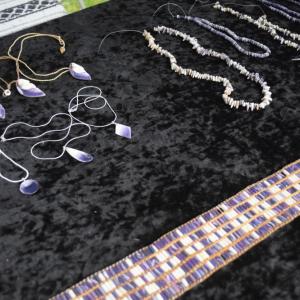 Wampum pieces by Annawon Weeden and his family. 