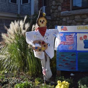 The Cultural Center scarecrow. 