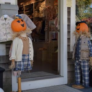 Some scarecrows were cuter, like these children ones at Folia. 