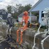 A yard decorated for Halloween on Slocum Road. Photo by Kat Sheridan