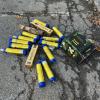 The nitrous canisters found outside the school. Source: Dartmouth Police Department