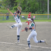 Emma Silva celebrate the end of an inning. Photos by Kat Sheridan