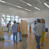 The crowd gathered to enjoy to thesis show's closing day. Photos by Kat Sheridan
