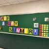 The board at the school. Source: Lynne Turner